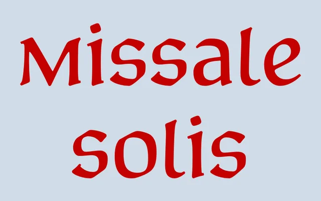 Missale Solis specimen from Astype Fonts