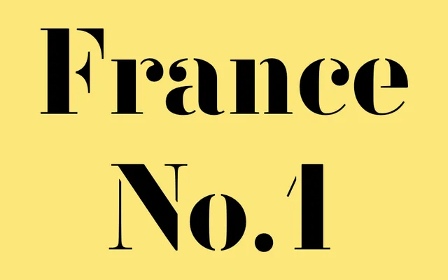 Vtg Stencil France No. 1 specimen from Astype Fonts