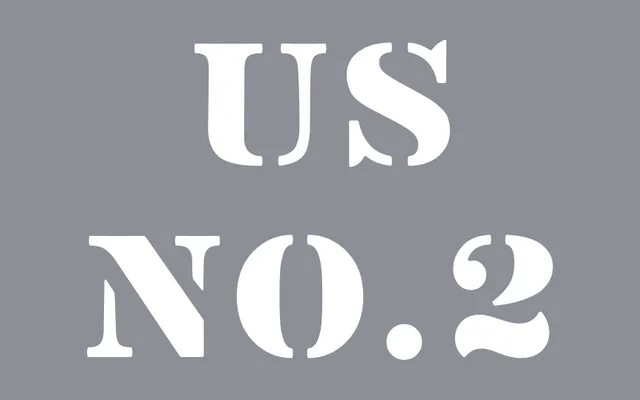 Vtg Stencil US No. 2 specimen from Astype Fonts
