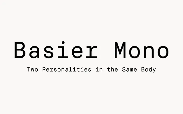 Basier Mono specimen from Atipo Foundry