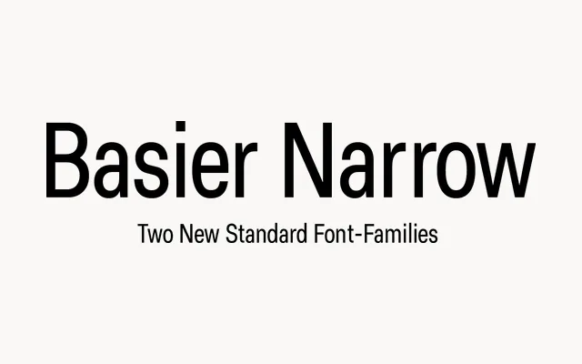 Basier Narrow specimen from Atipo Foundry