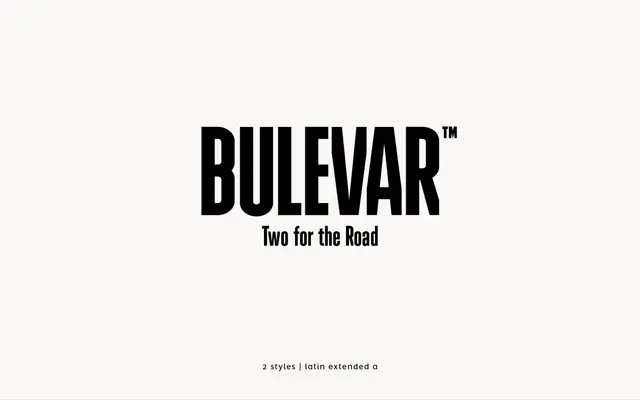 Bulevar specimen from Atipo Foundry