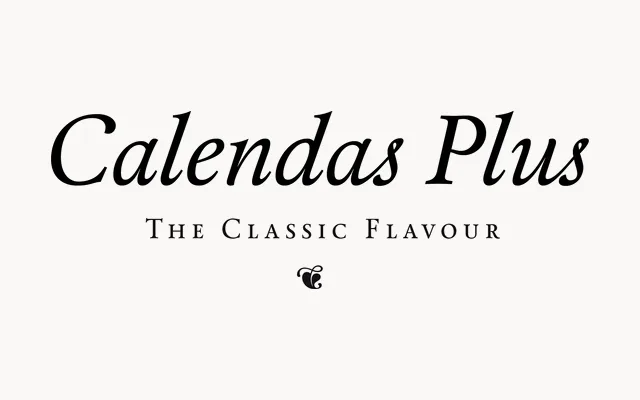 Calendas Plus specimen from Atipo Foundry