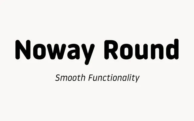 Noway Round specimen from Atipo Foundry