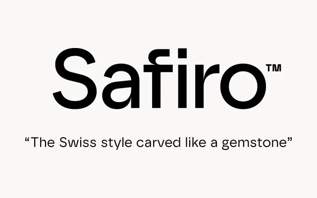 Safiro specimen from Atipo Foundry