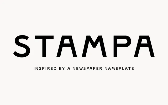 Stampa specimen from Atipo Foundry