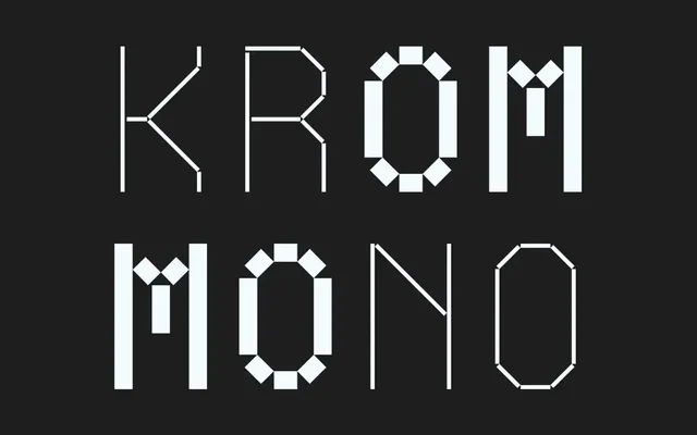 Krom Mono specimen from ATK Studio