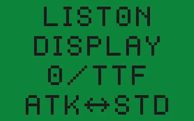Liston Display specimen from ATK Studio