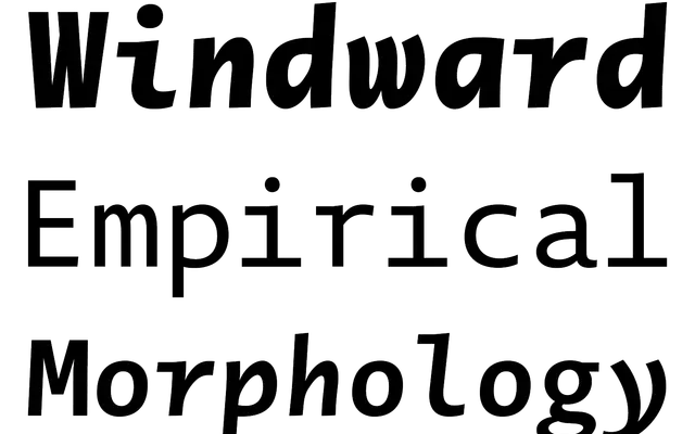 Novel Mono specimen from Atlas Fonts