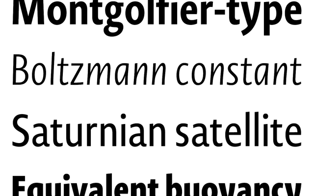 Novel Sans Condensed specimen from Atlas Fonts