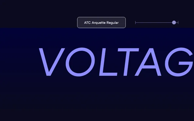 ATC Arquette specimen from Avondale Type Co.