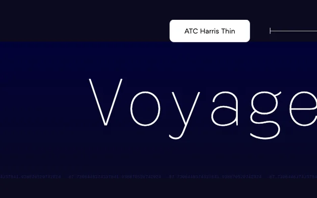 ATC Harris specimen from Avondale Type Co.
