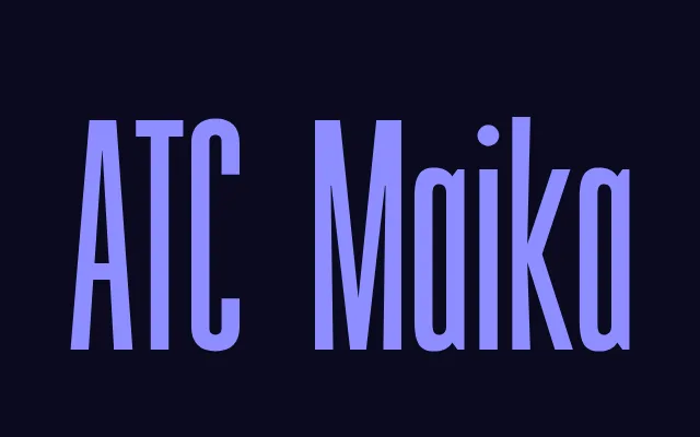 ATC Maika specimen from Avondale Type Co.