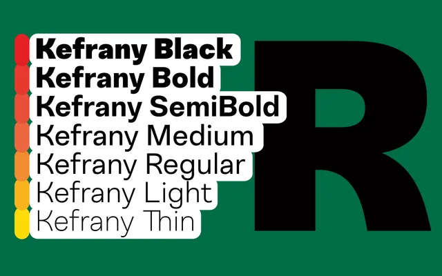 Kefrany specimen from Babelfont