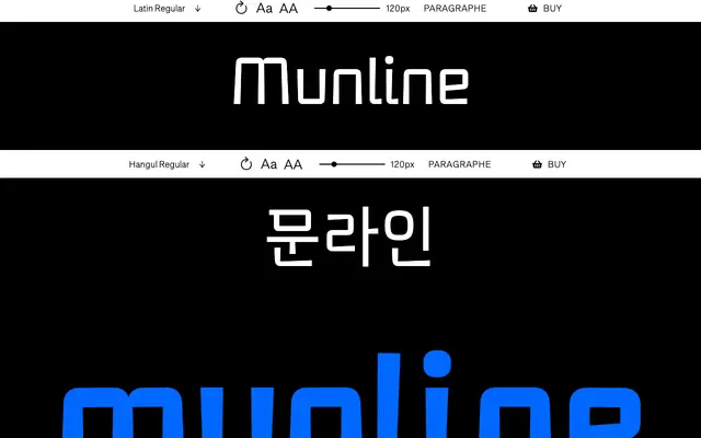 Munline specimen from Babelfont