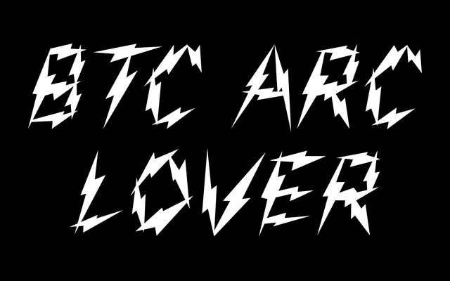 BTC Arc Lover specimen from Bad Type Club