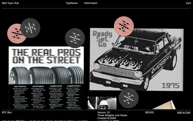 BTC Blur specimen from Bad Type Club