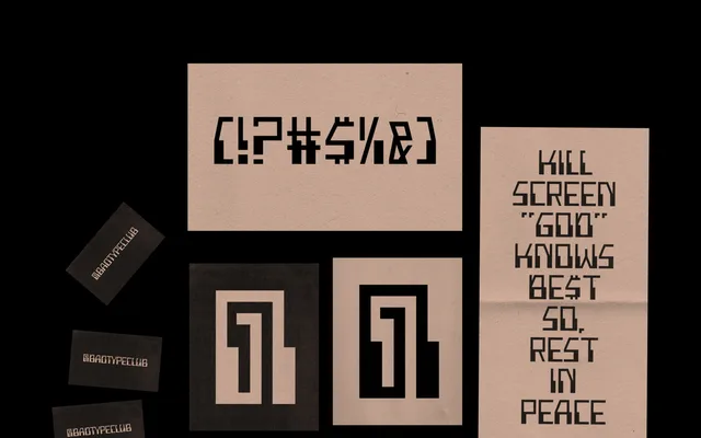 BTC Diamond OCR specimen from Bad Type Club