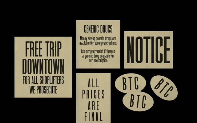BTC Diamond Wood specimen from Bad Type Club