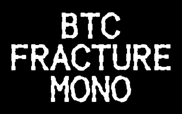 BTC Fracture Mono specimen from Bad Type Club