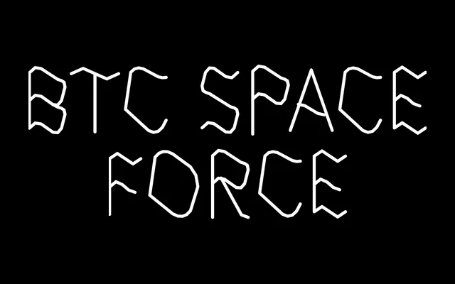BTC Space Force specimen from Bad Type Club