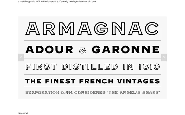 Armond specimen from Badson Type