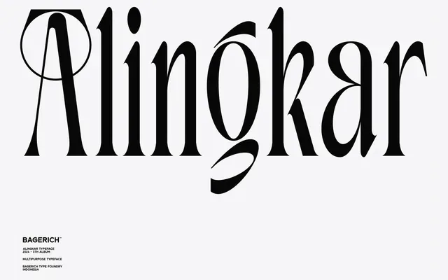 Alingkar specimen from Bagerich Type Foundry