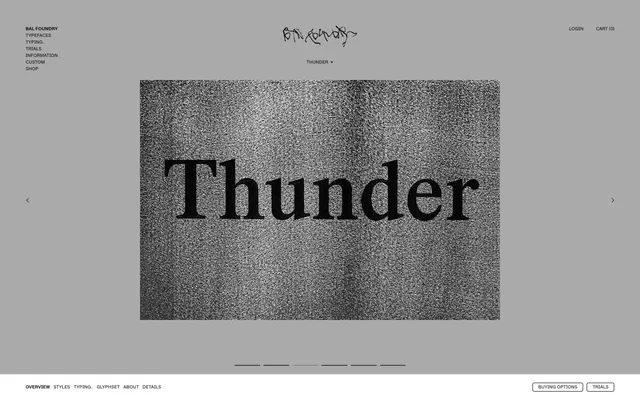 Thunder Collection specimen from Bal Foundry