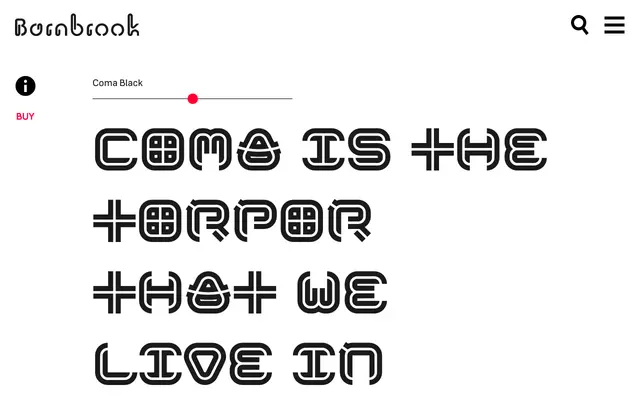 Coma specimen from Barnbrook