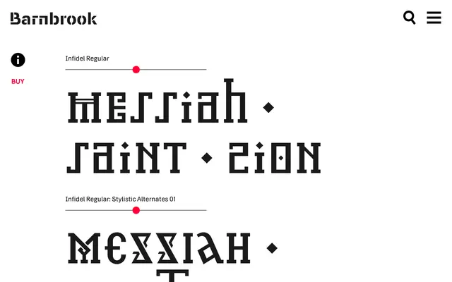 Infidel specimen from Barnbrook