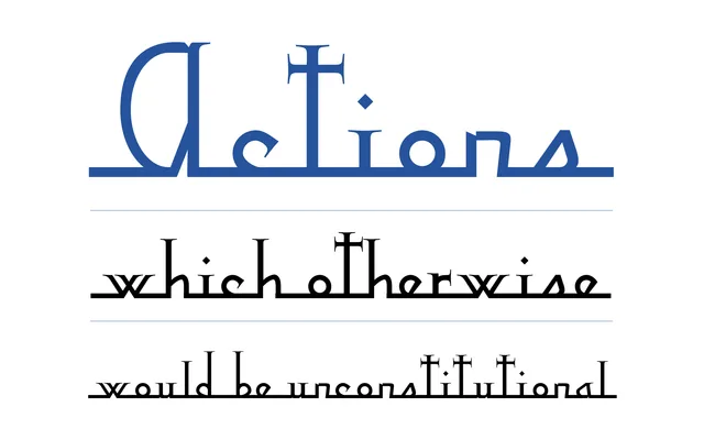 NixonScript specimen from Barnbrook
