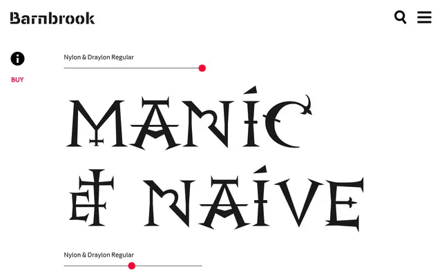 Nylon / Draylon specimen from Barnbrook