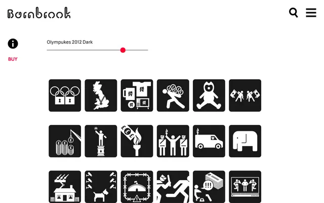 Olympukes 2012 specimen from Barnbrook