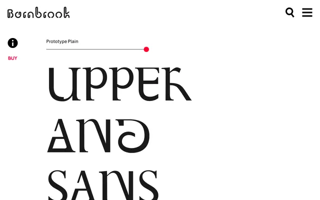 Prototype specimen from Barnbrook
