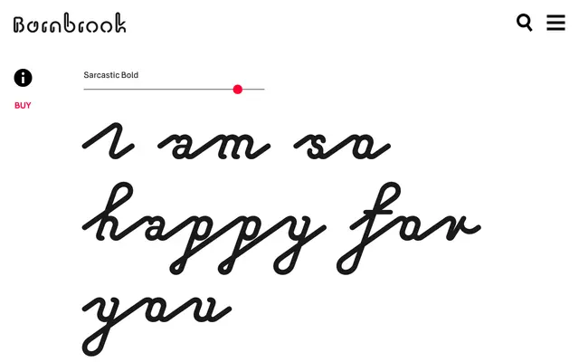 Sarcastic specimen from Barnbrook