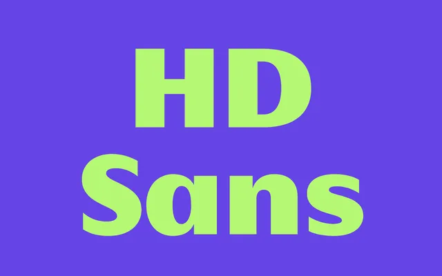 HD Sans specimen from Bastarda
