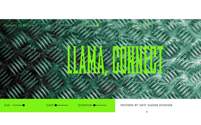 Penitente Serif BT specimen from Bastarda