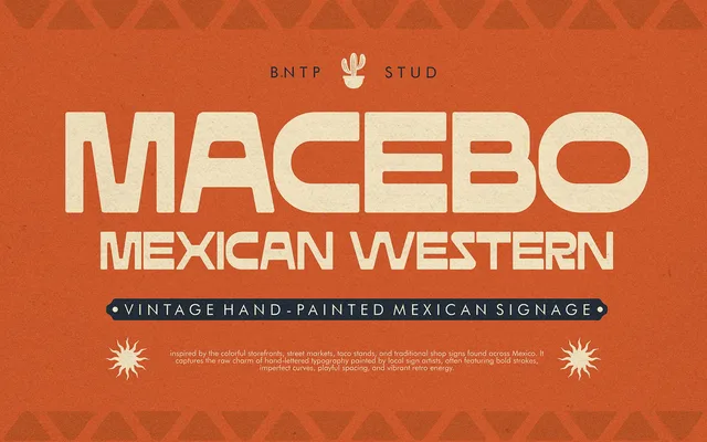 Macebo specimen from Bentype Studio