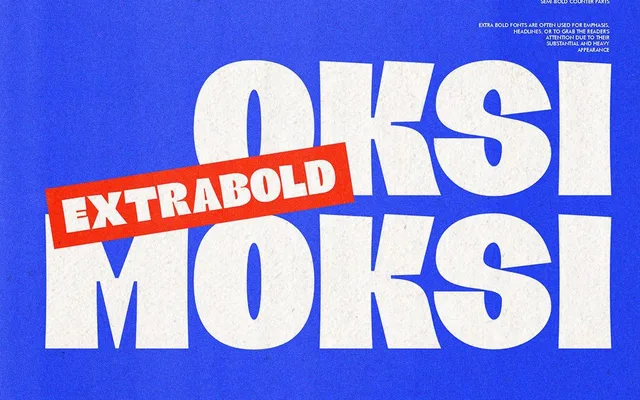 Oksi Moksi specimen from Bentype Studio