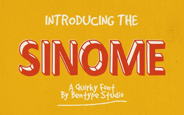 Sinome specimen from Bentype Studio