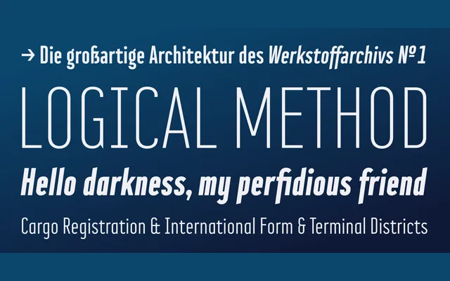 Corpa Gothic specimen from Bfgs.Studio