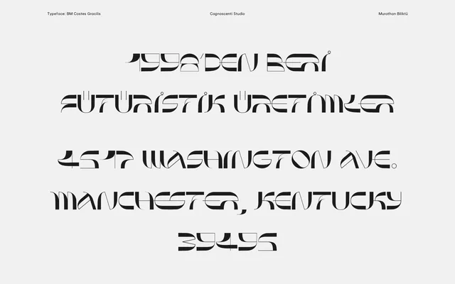 Breitfette Unziale specimen from Biliktu Foundry