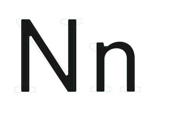 Korpus Grotesk specimen from Binnenland