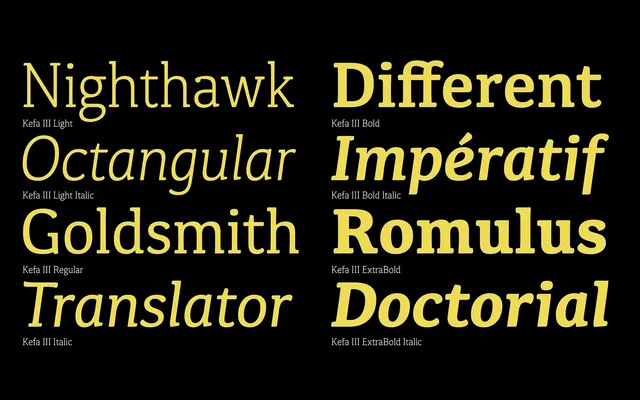 Kefa III specimen from Black Foundry