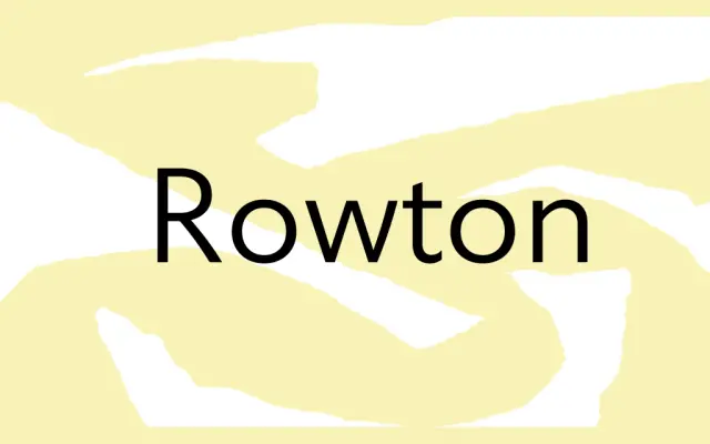 Rowton specimen from Black Foundry