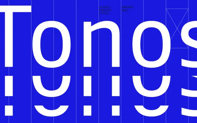 Tonos specimen from Black Foundry