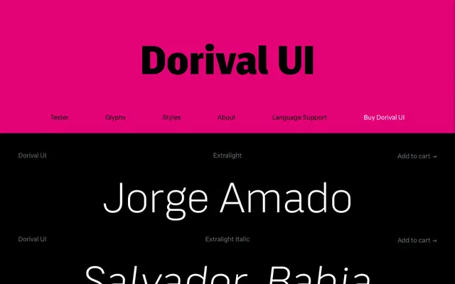 Dorival UI specimen from Blackletra