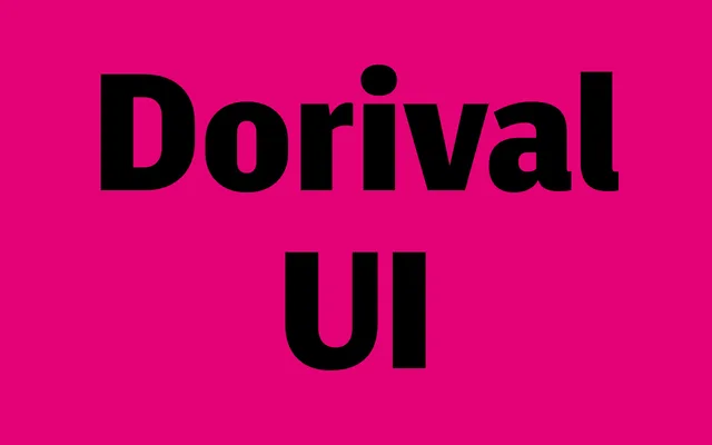 Dorival UI specimen from Blackletra