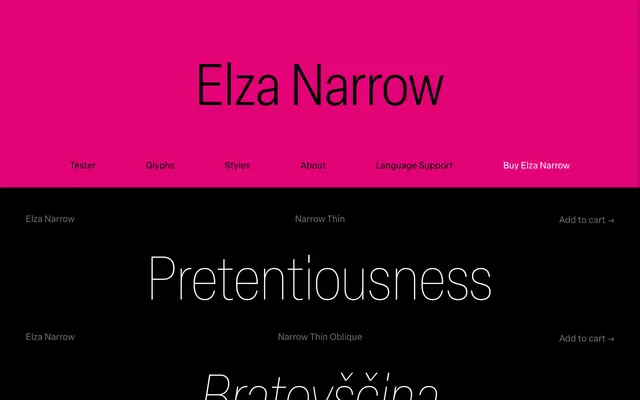 Elza Narrow specimen from Blackletra