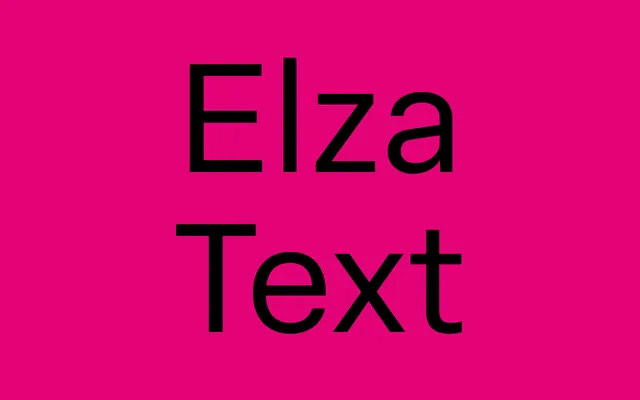 Elza Text specimen from Blackletra